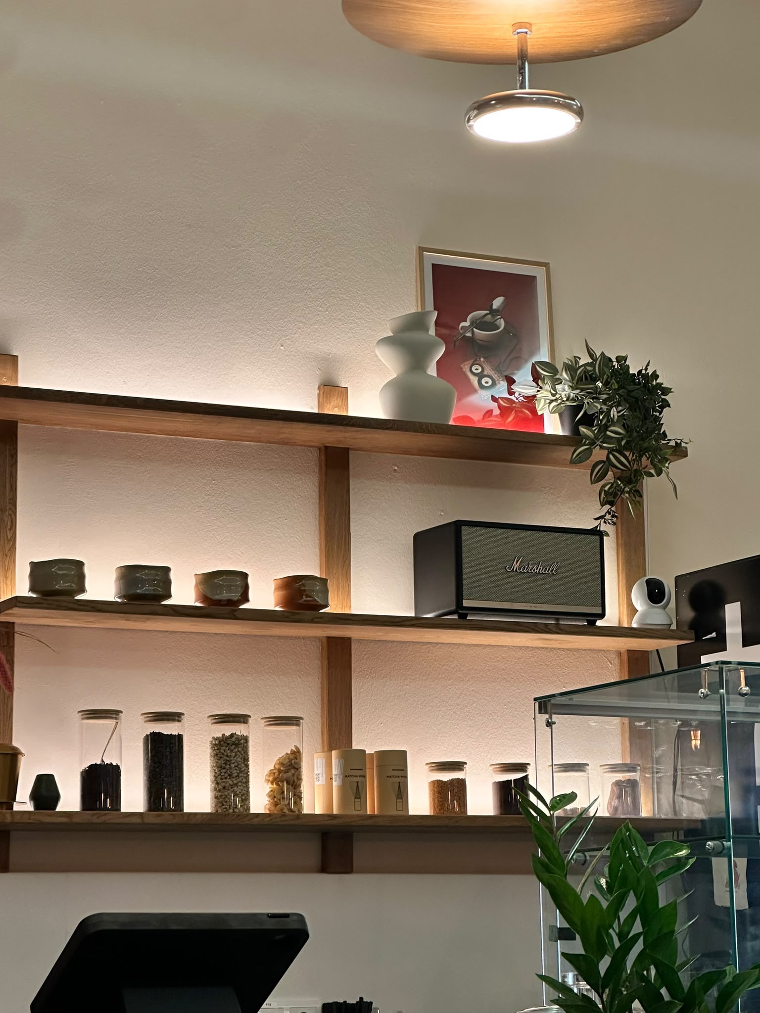 Detail der Café-Einrichtung